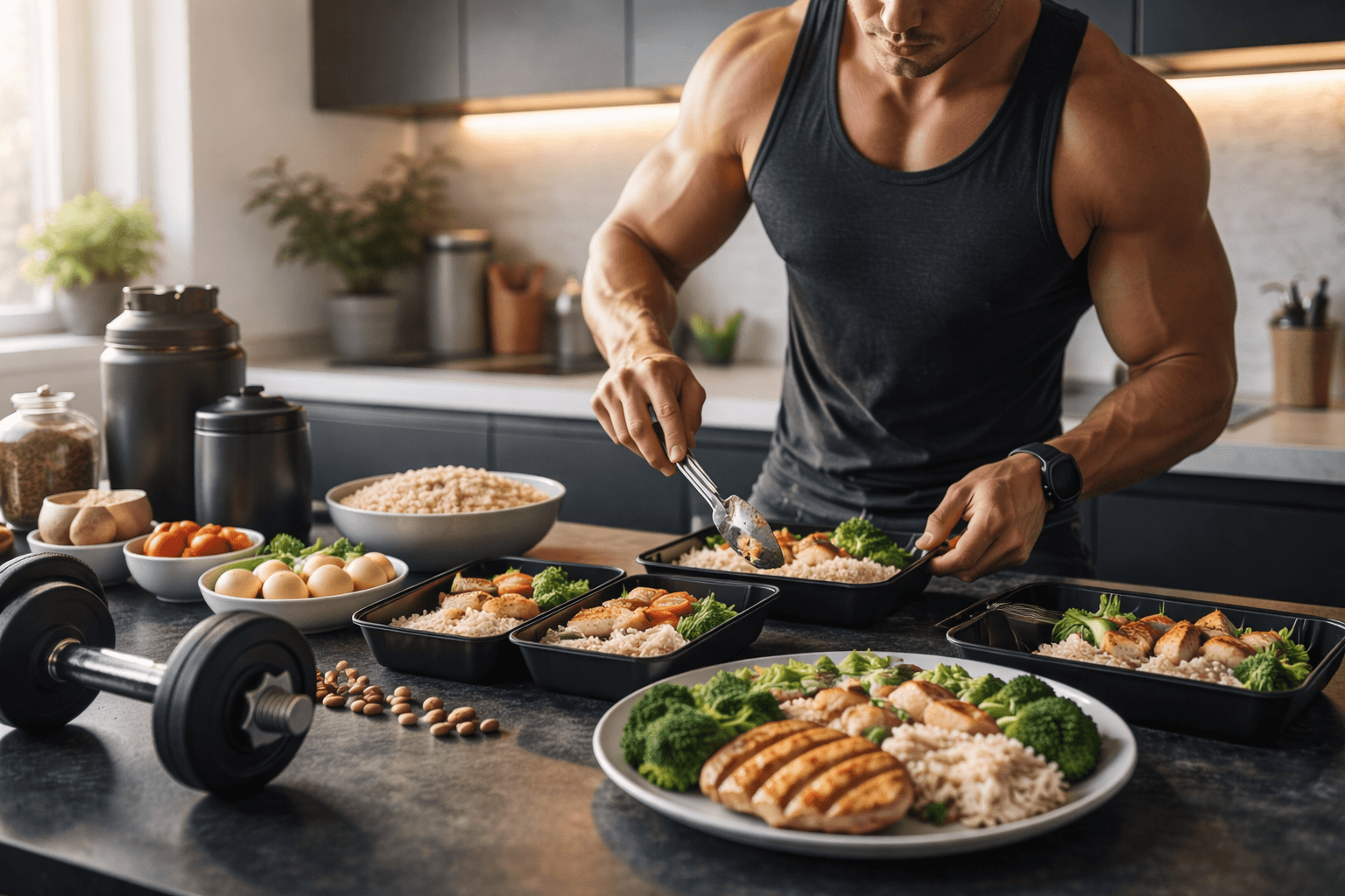 Come aumentare la massa muscolare con l'alimentazione (guida pratica)